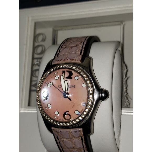 Limited Special Edition Corum Bubble Ladies Diamond MOP Watch 39.151.47 W/ Box - Picture 4 of 12